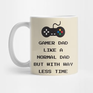 Gamer Dad Bits Pixelated Mug